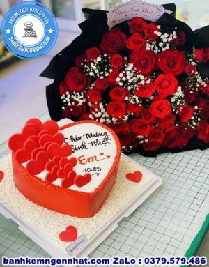 Combo Bánh Kem Và Hoa Tươi 26